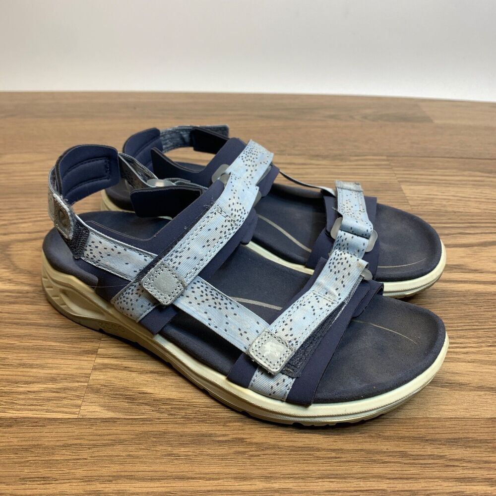 Ecco X-Trinsic Women's 7 EU 38‎ Sandals Textile Outdoor Hiking Hook and Loop